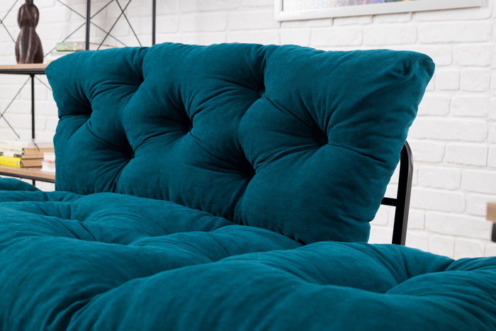 Atelier Del Sofa Sofá-Cama de 2 Plazas Nitta - Azul Petróleo Atelier Del Sofa Sofá-Cama de 2 Plazas Nitta - Azul Petróleo